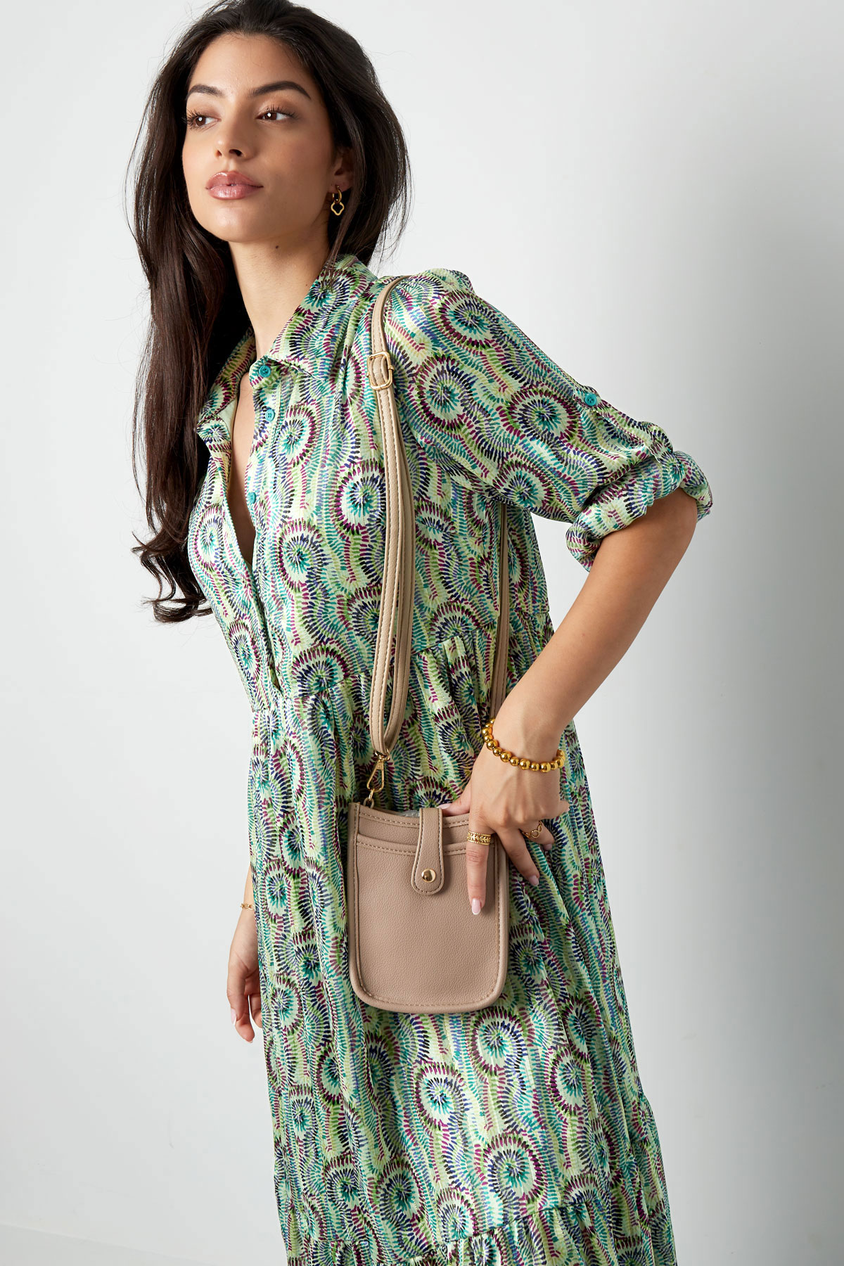 Dress paisley print green h5 Picture8